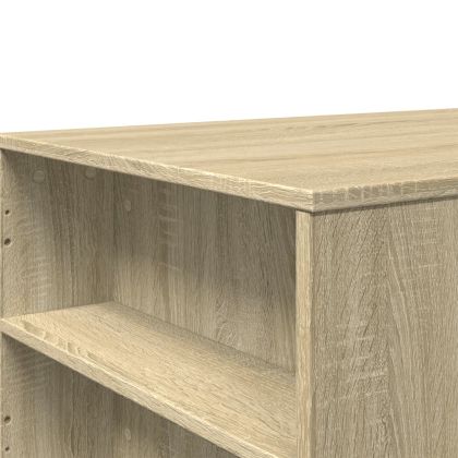 Кафе маса, дъб сонома, 102x55x42 см, инженерно дърво