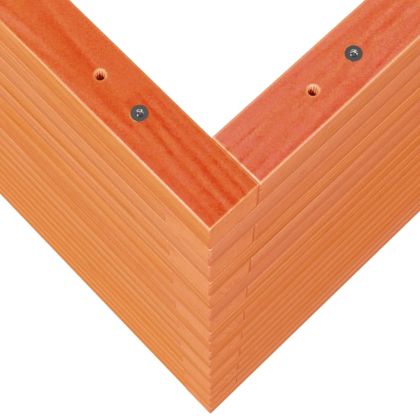 Градинска кашпа, восъчнокафява, 90x60x68,5см борово дърво масив