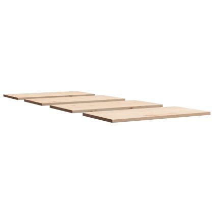 Плотове за маси, 4 бр, 100x50x2,5 см, правоъгълни, бор масив