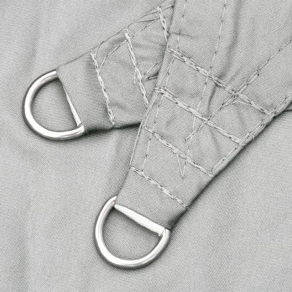 Слънцезащитно платно светлосиво 3x3 м 100% полиестер Оксфорд