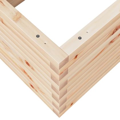 Градинска кашпа 110x60x46 см масивна борова дървесина