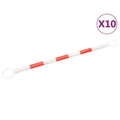 Разтегателни трафик колчета, 10 бр, ABS, 116-197 см