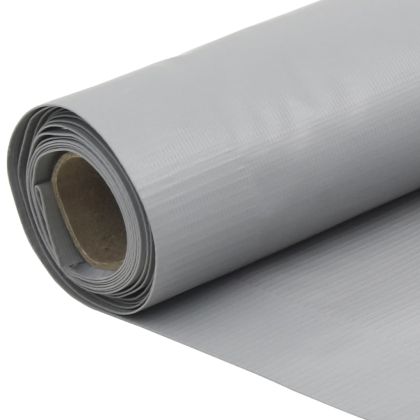 Параван за тераса, сив, 400x120 см, PVC