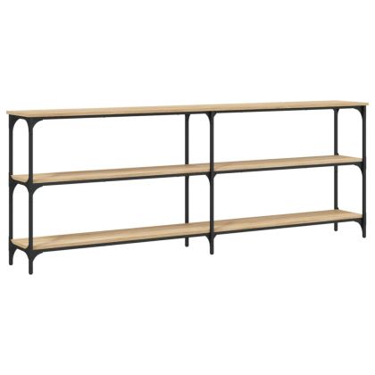 Конзолна маса, дъб сонома, 200x29x75 см, инженерно дърво