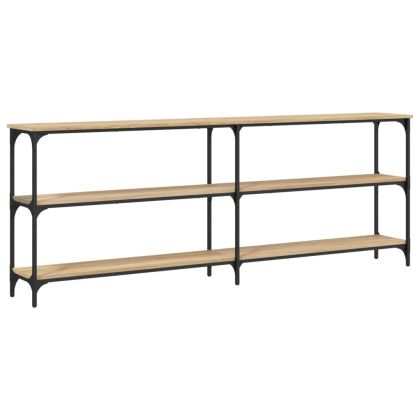 Конзолна маса, дъб сонома, 200x29x75 см, инженерно дърво