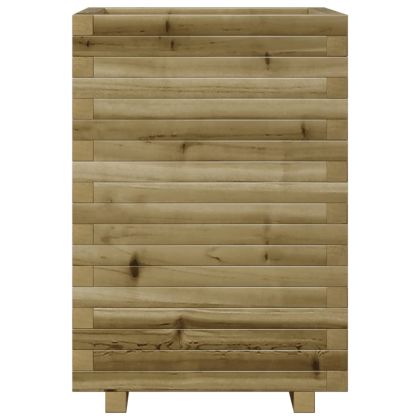 Градинска кашпа 50x50x72 см импрегниран бор