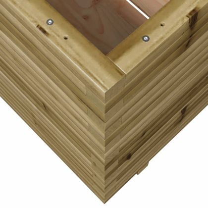 Градинска кашпа 50x50x72 см импрегниран бор