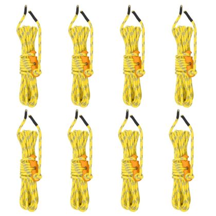 Опъващи въжета за палатка с ключове и рефлектори 8 бр 4 м 4 мм