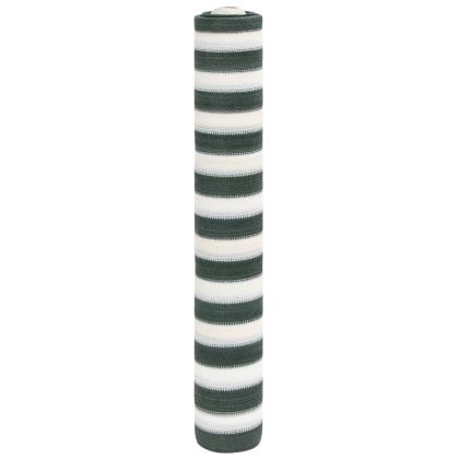 Засенчваща мрежа зелено и бял 1,5x10 м HDPE 150 г/м²