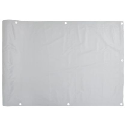 Параван за тераса, сив, 400x90 см, PVC