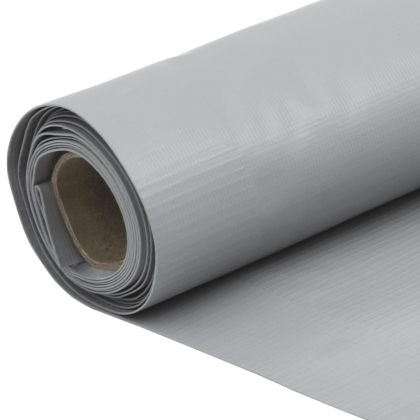 Параван за тераса, сив, 400x90 см, PVC