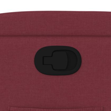 Стол реклайнер, виненочервен, текстил