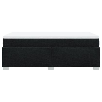 Боксспринг легло с матрак, черна, 90x190 см, плат