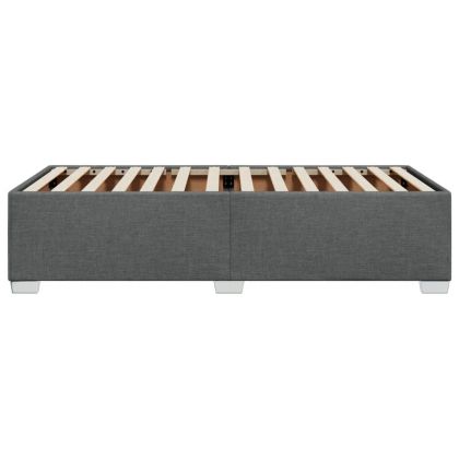 Рамка за легло без матрак, тъмносива, 100x200 см, плат