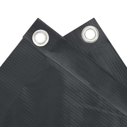 Параван за тераса, антрацит, 600x75 см, PVC