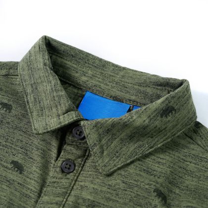 Детска риза, каки меланж, 128