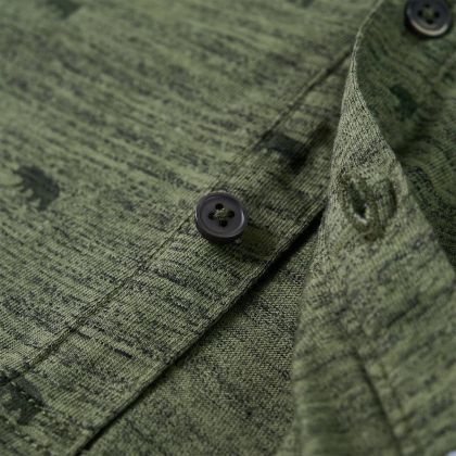 Детска риза, каки меланж, 128