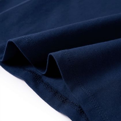 Детска тениска с дълъг ръкав, нейви, 116