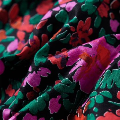 Детска рокля с дълъг ръкав, яркорозово, 116