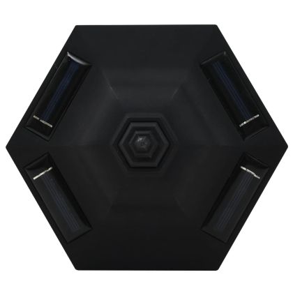 Външни соларни лампи 6 бр LED черни