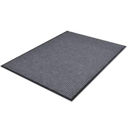 PVC постелки за врати 4 бр сиви 90x60 см