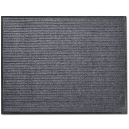 PVC постелки за врати 4 бр сиви 90x60 см