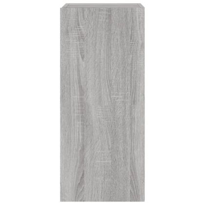 Стенен ТВ шкаф с LED осветление, сив сонома, 30,5x35x70 см