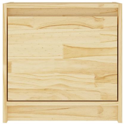 Нощно шкафче, 40x30,5x40 см, борово дърво масив
