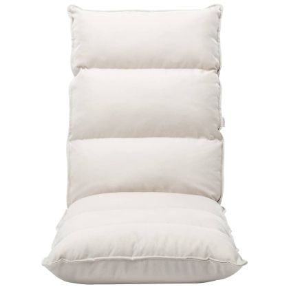 Сгъваем подов стол, кремав, текстил