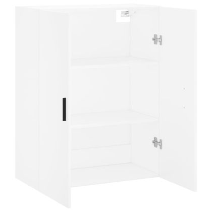 Стенен шкаф бял 69,5x34x90 см
