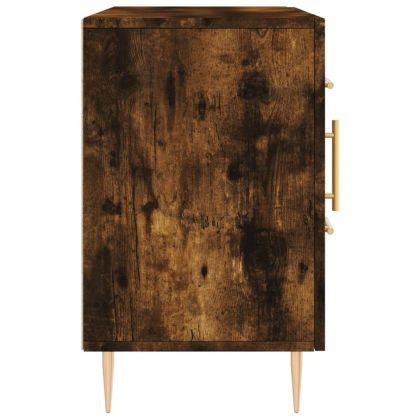 Сайдборд, опушен дъб, 100x36x60 см, инженерно дърво