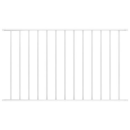 Ограден панел Woerden прахово боядисана стомана 1,7x1,17 м бял