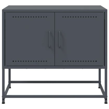 ТВ шкаф, антрацит, 68,5x39x60,5 см, стомана