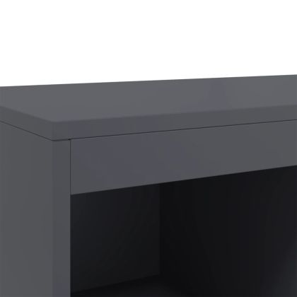 Висок шкаф, антрацит, 68x39x111,5 см, стомана