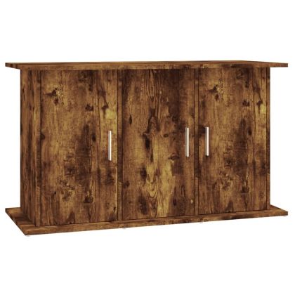 Поставка за аквариум, опушен дъб, 101x41x58 см, инженерно дърво