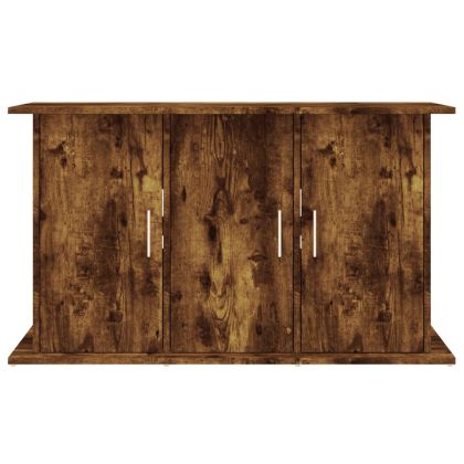 Поставка за аквариум, опушен дъб, 101x41x58 см, инженерно дърво