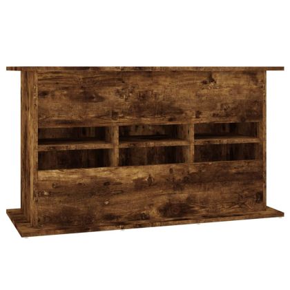 Поставка за аквариум, опушен дъб, 101x41x58 см, инженерно дърво
