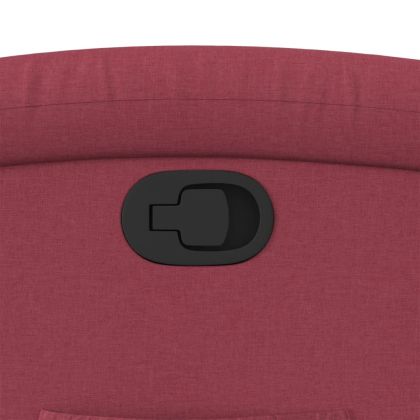 Стол реклайнер, виненочервен, текстил