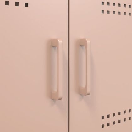 ТВ шкаф, розов, 68x39x50,5 см, стомана