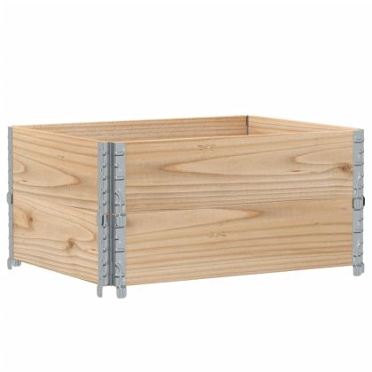 Градинска кашпа 80x60 см масивна борова дървесина