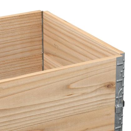 Градинска кашпа 80x60 см масивна борова дървесина