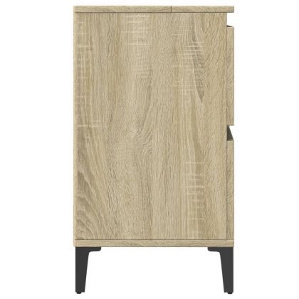 Шкаф за мивка, дъб сонома, 80x33x60 см, инженерно дърво