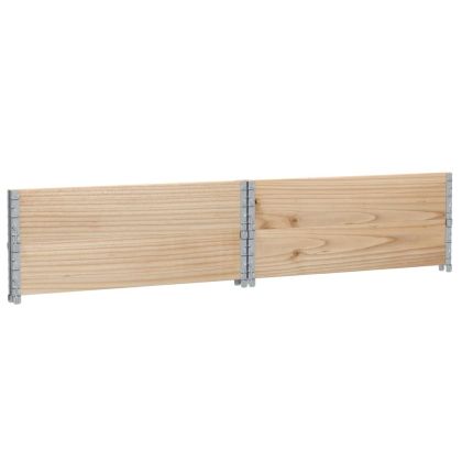 Палетни страници, 2 бр, 100x100 см, борова дървесина масив