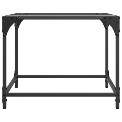 Маси за кафе с прозрачен стъклен плот 2 бр 50x50x40 см стомана