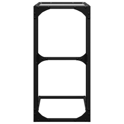 Помощна маса с прозрачно стъкло 40x30x61,5 см стомана