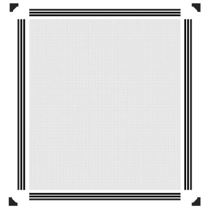 Магнитна мрежа против насекоми за прозорци, антрацит, 120x140см