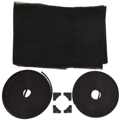 Магнитна мрежа против насекоми за прозорци, антрацит, 120x140см