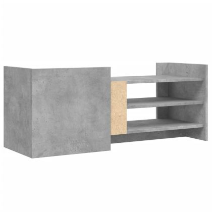 ТB шкаф, сив, 100x35x40 см, инженерно дърво