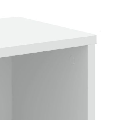 Библиотека, бяла, 50x25x105 см, инженерно дърво