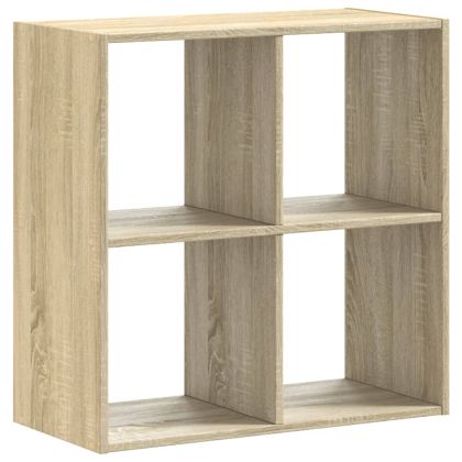 Библиотека, дъб сонома, 68,5x32x68,5 см, инженерно дърво